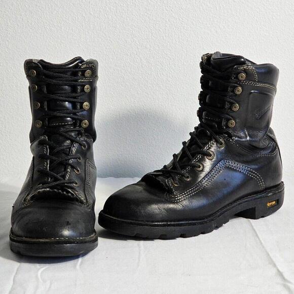 Danner Other - Danner 8" Quarry 3.0 Black PT Leather Combat Boots Men's Size EU 42 US 8.5 EE